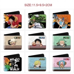 10 Styles One Piece Cartoon Short Purse Anime Wallet