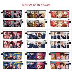 23 Styles Jujutsu Kaisen Cartoon Pattern Pencil Case Anime Pencil Bag