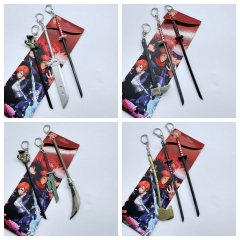 4 Styles Jujutsu Kaisen Cartoon Anime Alloy Keychain