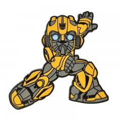 60*55*2MM Transformers Bumblebee Cartoon Pin Anime Alloy Brooch