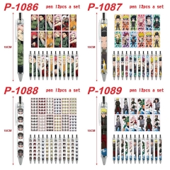 火影-6款 动漫圆珠笔12各一套