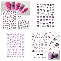 Redanco新款3D网红爆款三丽鸥库洛米美甲贴纸背胶指甲贴饰品