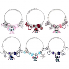 6 Styles Lilo & Stitch Cartoon Anime Alloy Bracelets