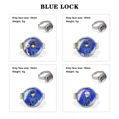 6 Styles Blue Lock Cartoon Anime Alloy Ring