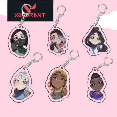 10 Styles VALORANT Cartoon Anime Acrylic Keychain