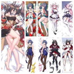 7 Styles 2 Sizes Honkai: Star Rail Cartoon Sexy Girls Square Anime Pillow Case