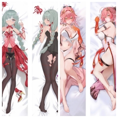 2 Styles 2 Sizes Wuthering Waves Cartoon Square Anime Pillow Case