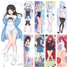 7 Styles 2 Sizes Blue Archive Cartoon Square Anime Pillow Case