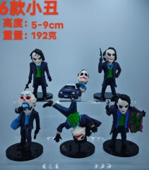 6pcs/set 5-9CM The Joker Cartoon Anime PVC Figures