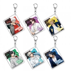 6 Styles Wind Breaker Cartoon Anime Acrylic Keychain