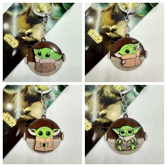 5 Styles Star War Yoda Cartoon Anime Alloy Keychain