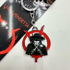 V for Vendetta Cartoon Anime Alloy Keychain