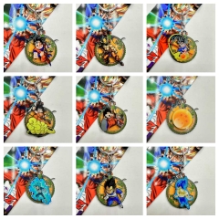 18 Styles Dragon Ball Z Cartoon Anime Alloy Keychain