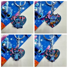 5 Styles Lilo & Stitch Cartoon Anime Alloy Keychain