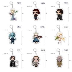 38 Styles Iron Man Spider-Man Cartoon Anime Acrylic Keychain
