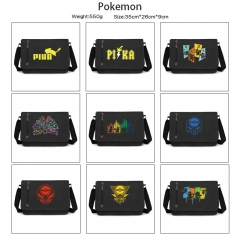 10 Styles Pokemon Cartoon Canvas Shoulder Bag Anime Crossbody Bag