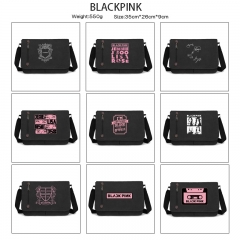 9 Styles K-POP BLACKPINK Cartoon Canvas Shoulder Bag Anime Crossbody Bag