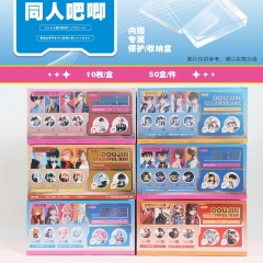 40 Styles 10PCS/SET 7.5CM Detective Conan Toilet-Bound Hanako-kun Blind Box Pin Anime Tinplate Brooch
