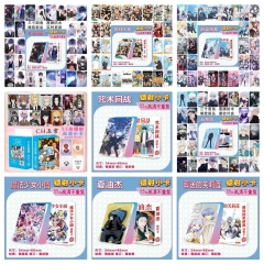 72 Styles 55pcs Haikyuu Blue Archive Cartoon Anime Laser Card