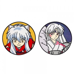 2 Styles Inuyasha Cartoon Pin Anime Alloy Brooch