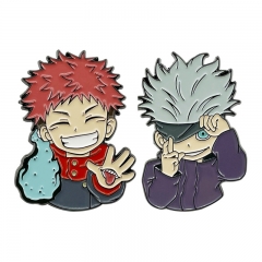 2 Styles Jujutsu Kaisen Cartoon Pin Anime Alloy Brooch