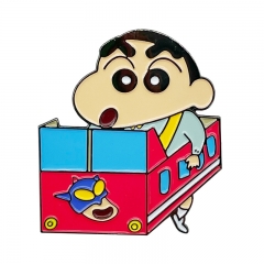 蜡笔小新动感超人纸箱玩具胸针 创意卡通书包装饰徽章