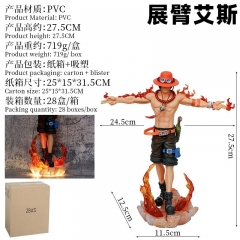 （带电）海贼王 发光展臂艾斯 手办雕塑