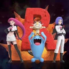 Pokemon James Wobbuffet Jessie PVC Cartoon Anime Figure