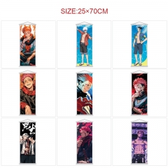 25*70cm 12 Styles Jujutsu Kaisen Cartoon Wallscrolls Waterproof Anime Wall Scroll