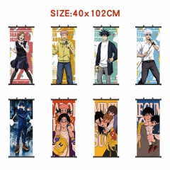 40*102cm 10 Styles Jujutsu Kaisen Cartoon Wallscrolls Waterproof Anime Wall Scroll