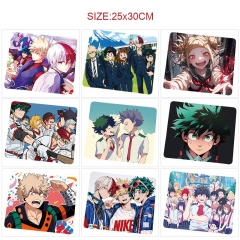 25*30cm 23 Styles My Hero Academia Cartoon Anime Mouse Pad