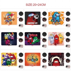 20*24cm 15 Styles 5pcs/set Among Us Cartoon Anime Mouse Pad