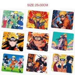 25*30cm 10 Styles Naruto Cartoon Anime Mouse Pad