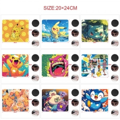 20*24cm 10 Styles 5pcs/set Pokemon Cartoon Anime Mouse Pad