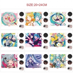 20*24cm 12 Styles 5pcs/set Hatsune Miku Cartoon Anime Mouse Pad