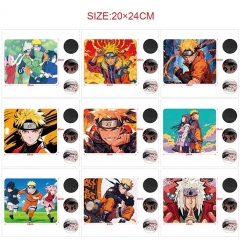 20*24cm 10 Styles 5pcs/set Naruto Cartoon Anime Mouse Pad