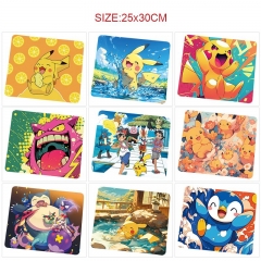 25*30cm 10 Styles Pokemon Cartoon Anime Mouse Pad