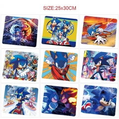 25*30cm 10 Styles Sonic the Hedgehog Cartoon Anime Mouse Pad