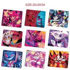 25*30cm 15 Styles Hazbin Hotel Cartoon Anime Mouse Pad
