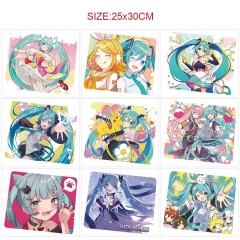 25*30cm 12 Styles Hatsune Miku Cartoon Anime Mouse Pad