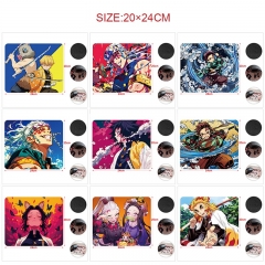 20*24cm 15 Styles 5pcs/set Demon Slayer: Kimetsu no Yaiba Cartoon Anime Mouse Pad
