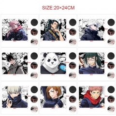 20*24cm 17 Styles 5pcs/set Jujutsu Kaisen Cartoon Anime Mouse Pad