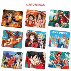 25*30cm 11 Styles One Piece Cartoon Anime Mouse Pad
