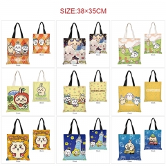 11 Styles Chiikawa Cartoon Pattern Anime Canvas Shopping Bag