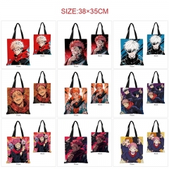 11 Styles Jujutsu Kaisen Cartoon Pattern Anime Canvas Shopping Bag