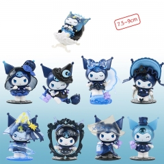 9pcs/set 7.5-9cm Sanrio Kuromi Cartoon Anime PVC Figures