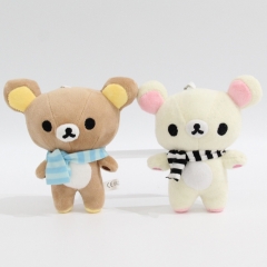 2 Styles 11*9*6CM Rilakkuma Cartoon Anime Plush Toy Pendent