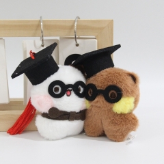 2 Styles 8*8*4CM YIERBUBU Cartoon Anime Plush Toy Pendent