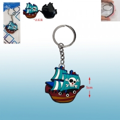 海盗王造型船单面软胶匙扣一个