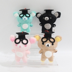 3 Styles 11*9*6CM Rilakkuma Cartoon Anime Plush Toy Pendent